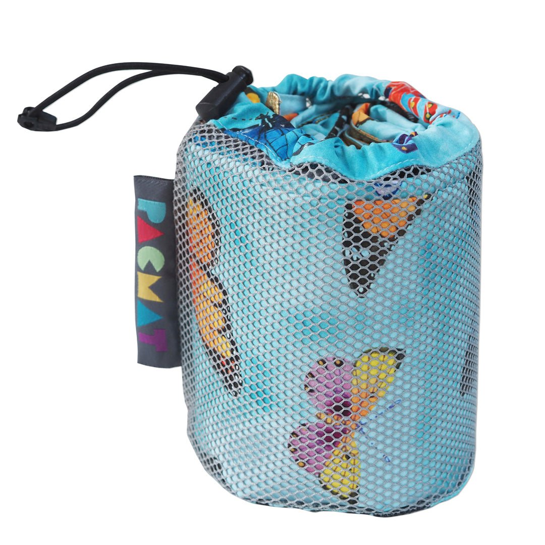 Butterfly Print, Recycled Material Picnic Blanket, Family Size